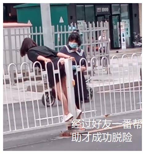广东女子为图方便过马路扳倒护栏，引发社会热议